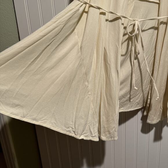 Jennifer Adams Cream Modal Short Robe Size Small - Picture 3 of 6